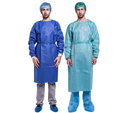 Good Quality Surgical Clothes SMS Hospital Disposable Isolation Gown