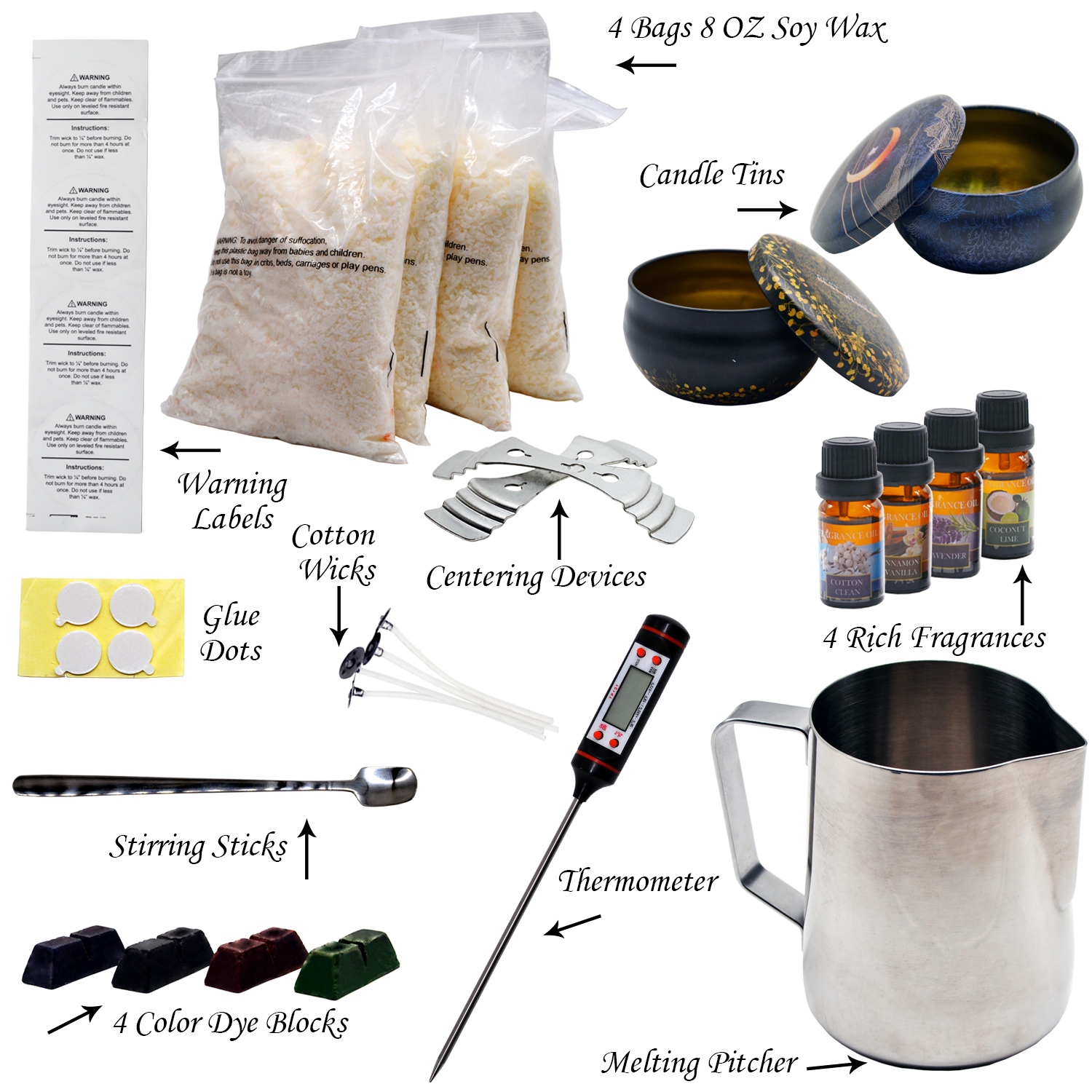 Wholesale Ins Popular Home Use DIY Candle Making Kits Supplies