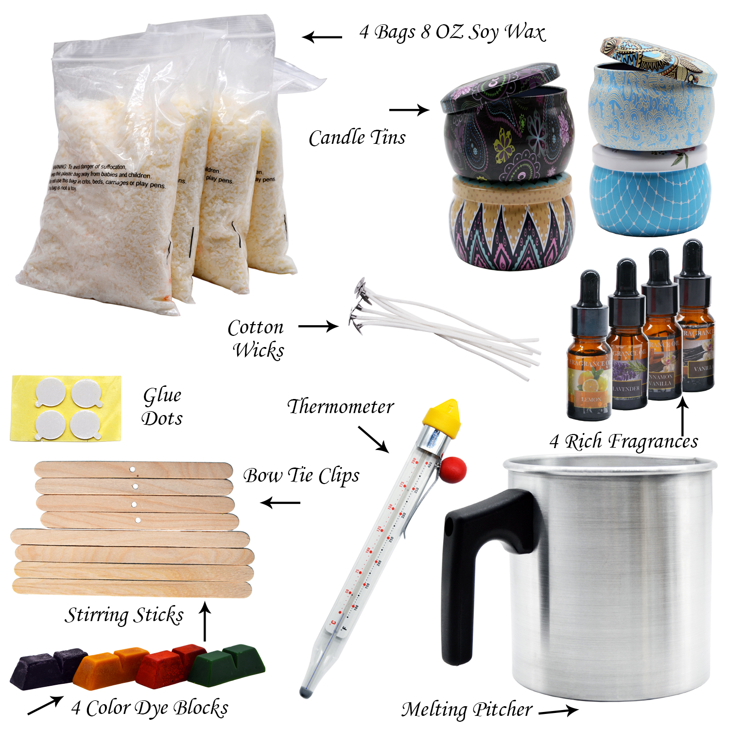 Wholesale Ins Popular Home Use DIY Candle Making Kits Supplies