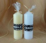 White Church Pillar Candles - Image 3