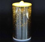 Rechargeable 3D Glass Spot Flameless Candle Fountain With 3D Battery - Image 4