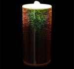 Rechargeable 3D Glass Fireworks Flameless Candle Fountain With 3D Battery - Image 2