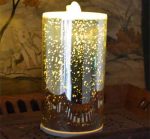 3D Glass Spot Flameless Candle Fountain With Lithium Battery - Image 2