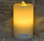 Flat Top Flameless Candle Fountain With Timer Button - Image 2