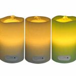 Wave Top Flameless Candle Fountain With Timer Button