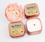 Personalised Hand Poured Scented Tin Candles In Square Tin Can - Image 5