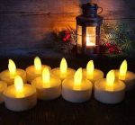 Battery Operated Flickering Warm Light Flameless Tealight Led Candle - Image 2