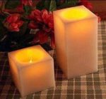 Square Ivory Led Candles/Paraffin Wax Led Candle Light Set Small Medium Big Assorted For Birthay Wedding - Image 2