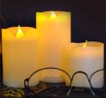 3pcs/Lot Small Battery Operated Led Candle With Long Lasting Bright Light Flameless Led Pillar Candle Set With Hight Quality