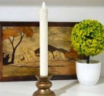 8" Rechargeable Taper Remote Control With Timer Function Led Flickering Wedding Candle Set - Image 4