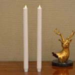 15" Battery Operated Moving Flame Led Taper Candles