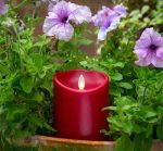 3.75" x 9" Battery Moving Flame Outdoor Water Resistant Led Candles