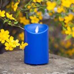 3.75" x 7" Remote Control Moving Flame Waterproof Resin Led Candles