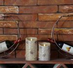 3.5" x 5" Remote Battery Operated Pillar Real Wax Scented Dancing Flame Simulation Led Artificial Tree Candle - Image 2