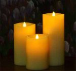 3.5" X 7" Battery Powered Dining Room Moving Real Flame-Effect Pillar Candle - Image 2