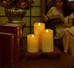 3.5" X 5" Flameless Moving Wick Led Pillar candles