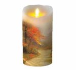 3.5" X 5"/7"/9" Church Warm Light Saint Moving Wick Silkscreen Printed Led Candles Religious