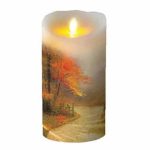 3.5" X 5"/7"/9" Church Warm Light Saint Moving Wick Silkscreen Printed Led Candles Religious