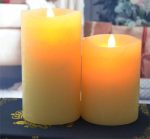 3.5" x 5" Led Frost Matte Water Ripple 3.5x5 Inch Flameless Moving Wick Pillar Candles - Image 3