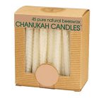 Single Color Hand Rolled Beeswax Hanukkah Candle
