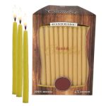 Single Color Dripped Beeswax Hanukkah Candle