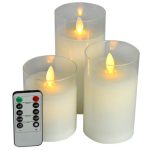 Moving Wick Glass Jar Led Candles