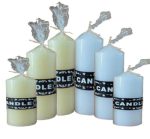 White Church Pillar Candles