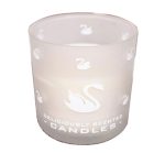 Wholesale Scented Soy Wax Glass Jar Candles With Flamingo Scrub Spray Pattern