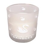 Wholesale Scented Soy Wax Glass Jar Candles With Flamingo Scrub Spray Pattern