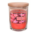 SPA Flameless Scented Soy Wax Candles In Glass Jars With Wood Lid