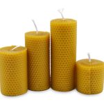 Rolled Beeswax Pillar Candles