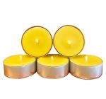Bulk Pure Beeswax Tea Lights Candle In Aluminum Cup