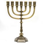 Copper Church Candle Holder 7 Taper Candle