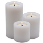 Plastic Modern White Artificial Tealight Candle Holder