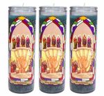 Custom Hispanic Mexican Glass Jar Religious Candles