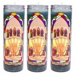 Custom Hispanic Mexican Glass Jar Religious Candles