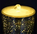 Rechargeable 3D Glass Spot Flameless Candle Fountain With 3D Battery - Image 5