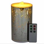 Rechargeable 3D Glass Spot Flameless Candle Fountain With 3D Battery
