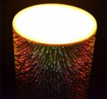 Rechargeable 3D Glass Fireworks Flameless Candle Fountain With 3D Battery - Image 5