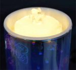 Rechargeable 3D Glass Butterfly Flameless LED Candle Fountain With 3D Battery - Image 4