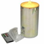 Rechargeable 3D Glass Butterfly Flameless LED Candle Fountain With 3D Battery