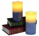 Gradient Color Flameless LED Candle Fountain With Battery - Image 5