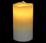 Rechargeable Wave Top Flameless LED Candle Fountain With 3D Battery - Image 5