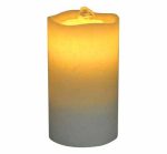 Rechargeable Wave Top Flameless LED Candle Fountain With 3D Battery - Image 3