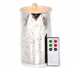3D Glass Spot Flameless Candle Fountain With Lithium Battery