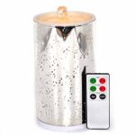 3D Glass Spot Flameless Candle Fountain With Lithium Battery
