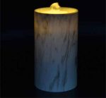 Rechargeable Flameless Candle Fountain With Plastic Imitation Marble - Image 5