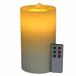 Rechargeable Flat Top Flameless Candle Fountain With Remote Control