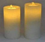 Rechargeable Flat Top Flameless Candle Fountain With Remote Control - Image 5