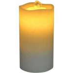 Lithium Battery Wave Top Flameless Candle Fountain With Remote Control